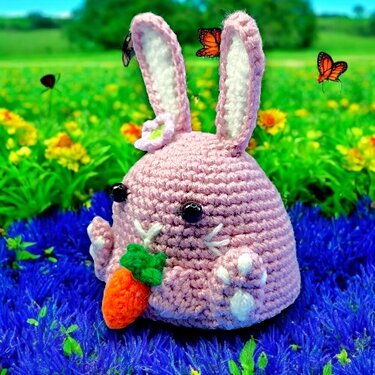 Easter Reversible Rabbit and Chicken crochet pattern. Reversible amigurumi