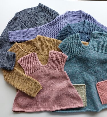 Knitting pattern, YPS dress, knitted dress, kids and babys,. 3 month to 10y