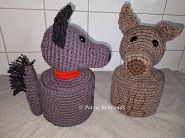 Klorollenhut Hund - Häkeln