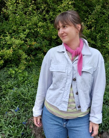 LIL scarf, knitting pattern, Minishawl, knitted  scarf, all yarns and sizes