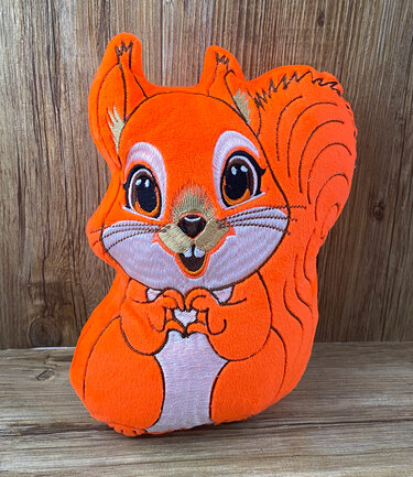 Stickdatei ITH Eichh&ouml;rnchen Fritzi f&uuml;r Rahmen 20x30 cm, Maschinenstickdatei - Sticken