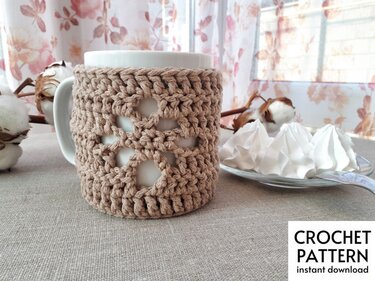 Crochet Pattern Cup cozy pattern Mug Cozy Crochet Pattern PDF Reusable Cup