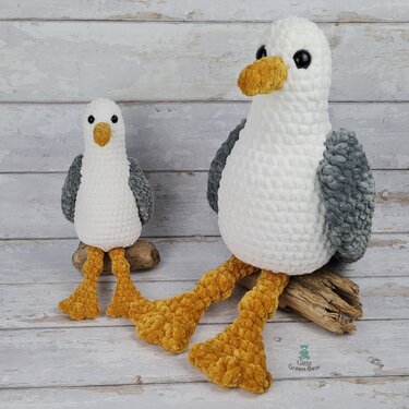 Sidney the Seagull Crochet Amigurumi Pattern (English)