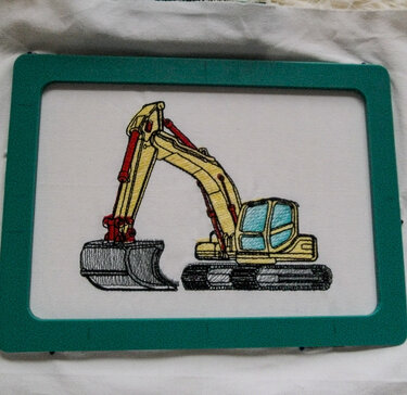 Stickdatei "Bagger Nico" in verschiedenen Größen - Sticken