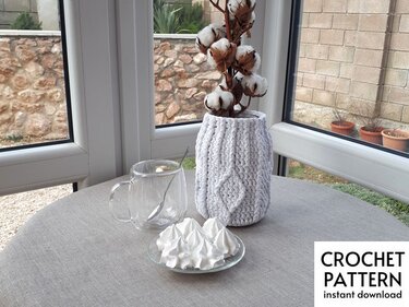 Crochet Pattern Jar Cozy crochet pattern PDF Jar Cover DIY Crochet patterns