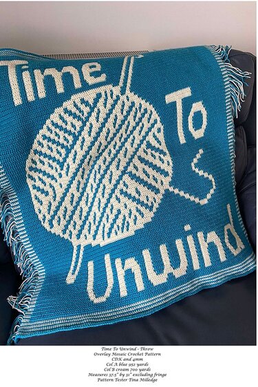 Time To Unwind Throw Pattern - Crochet