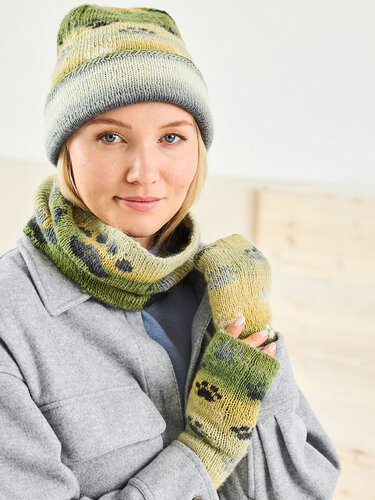 ACCESSOIRES-SET TIERPFOTEN, gestrickt - Bild 8