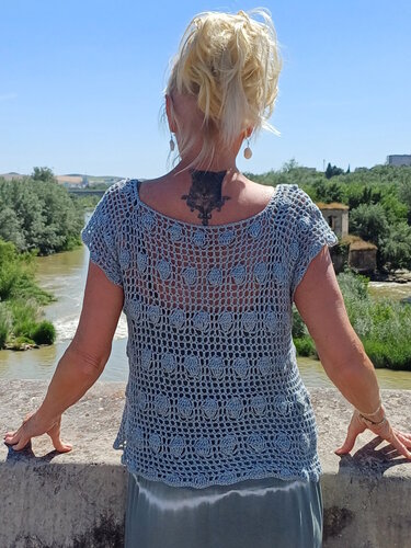 Shirt, Tunika "Balloni", tolles Muster! RVO, alle Größen - Häkeln