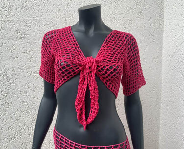 Flotte HEXAGON BLUSE - super einfach für den Sommer - Häkeln