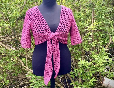 Flotte HEXAGON BLUSE - super einfach für den Sommer - Häkeln