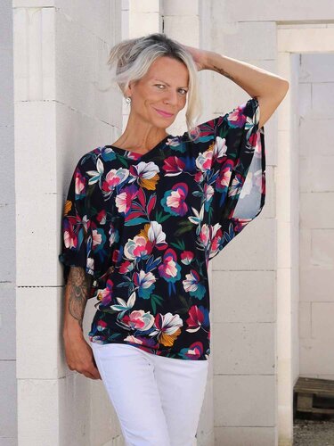 Schnittmuster Fledermausshirt Von Wind getragen Gr. 32 - 62 - Bild 45