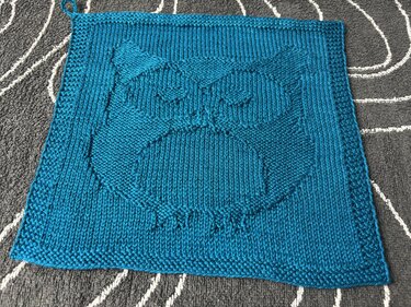 Washcloth Owl Trine – Knitting Instructions