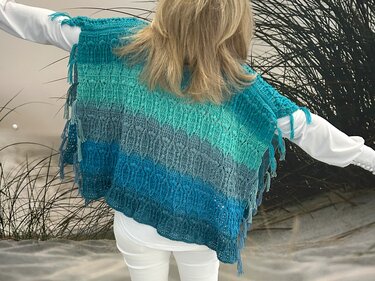 Luftiger Poncho für laue Sommerabende - Häkeln
