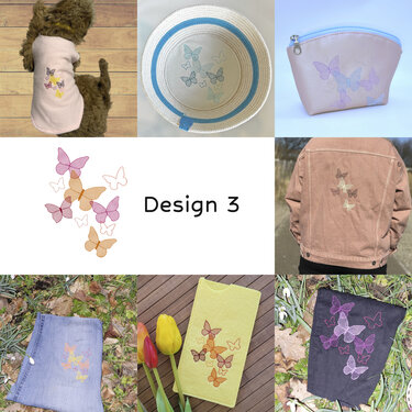 Stickdatei Schmetterling Set - Sticken