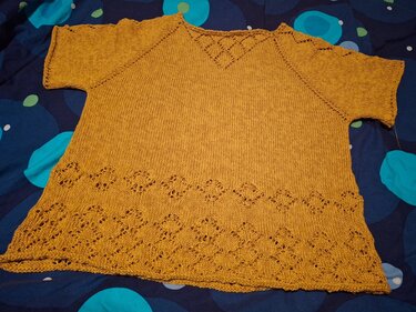 Raglan von oben Shirt "Sunshine",  alle Größen - Stricken