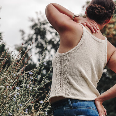 Ricardas Summertop | knitting pattern | summer top, knitted top