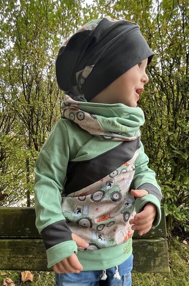 Schnittmuster Winter Add-on für Shirt Fran für Jungen  Gr. 74-164 - Nähen