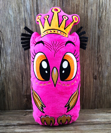 Stickdatei ITH Eule Prinzessin für Rahmen 20×30cm, Maschinenstickdatei - Sticken