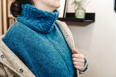 Ricardas CableCollar | knitting pattern | Shawl, knitted collar