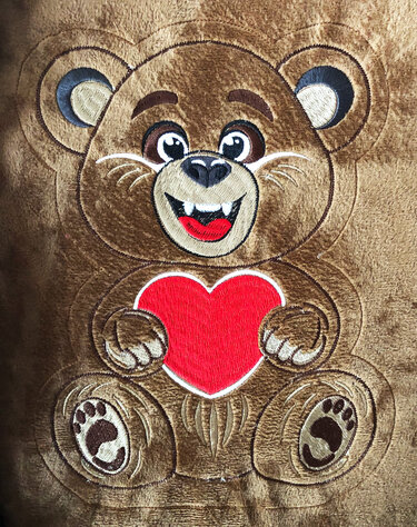 Stickdatei ITH B&auml;r Fred f&uuml;r Rahmen 20&times;30 cm, Maschinenstickdatei - Sticken