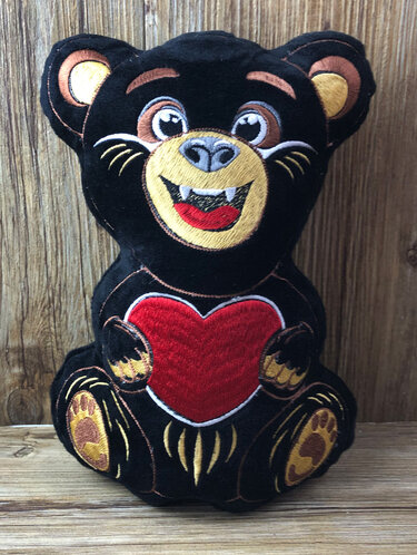 Stickdatei ITH B&auml;r Fred f&uuml;r Rahmen 20&times;30 cm, Maschinenstickdatei - Sticken