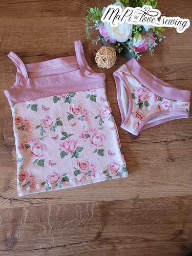 Schnittmuster Unterhemd Top Überbleibsel für Mädchen 86-164 - Nähen