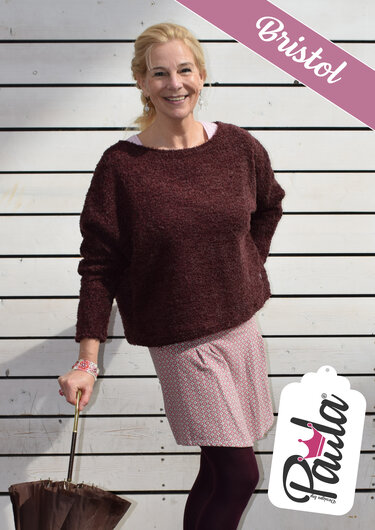 Bristol Pullover Nähanleitung und Schnittmuster Gr. 32 - 46