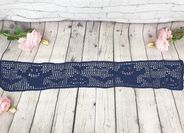 Pattern Halloween Table runner - Crochet