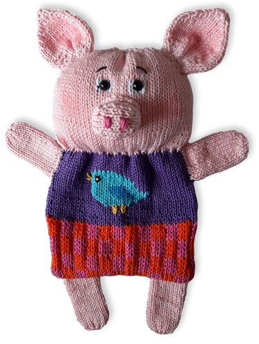 Baby Comforter Pig- Knitting pattern
