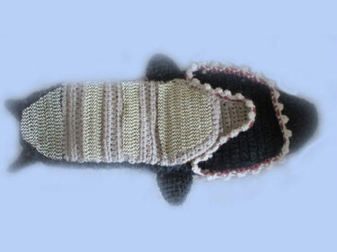 Killer Slipper  (Shark slippers for adults) - Crochet