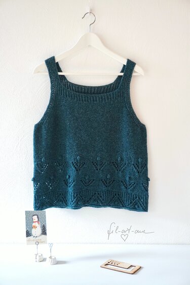 Slipover „Winter‘s Dreams“, Knitting Pattern, Size XS - XL