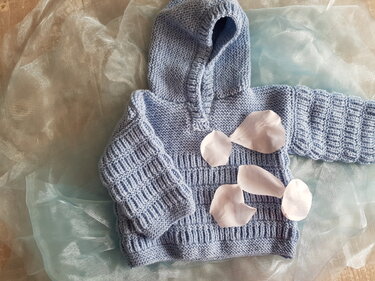 Strickanleitung Baby Hoodie Größe 62/68