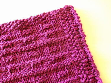 Strickanleitung Spültuch / Topflappen "Facade"