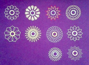 Stickdatei Ösen - Sticken