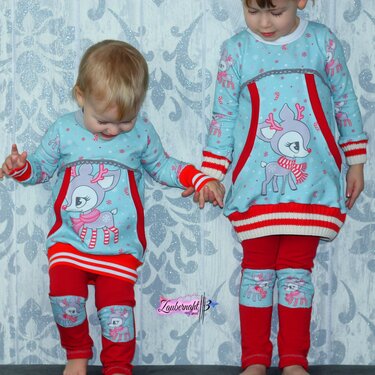 Sweathose ROBIN mit Kniepatches 68 - 128 Schnittmuster - Bild 2