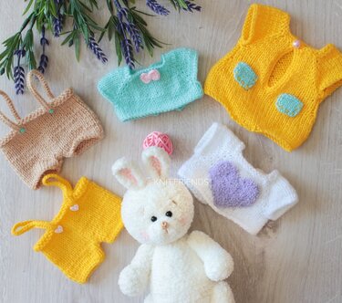 Crochet pattern amigurumi Bunny Oliver