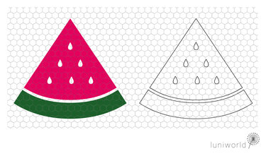 Slice of watermelon (plotter file) - Plotting