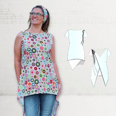 Shirt Fabiella Gr. 34-54 Schnittmuster & Nähanleitung