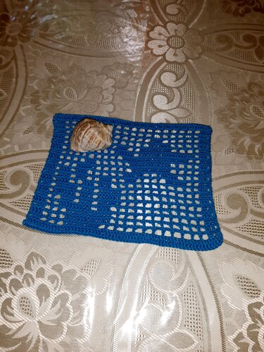 kleines Deckchen / Untersetzer "Seestern" häkeln