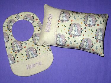 Lätzchen 20x30cm ITH Stickdatei - Bild 10