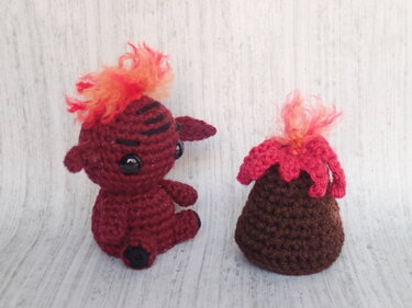 Magma Sprite - Crochet Pattern Amigurumi PDF- English
