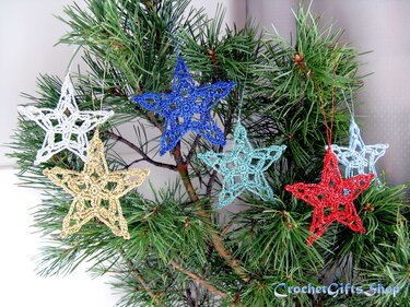 Crochet Pattern Christmas Star Ornaments (13)
