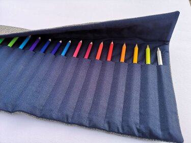 Anleitung Rollmäppchen, Stiftemäppchen Gustav - Nähen