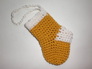 Häkelanleitung Weihnachtssocke