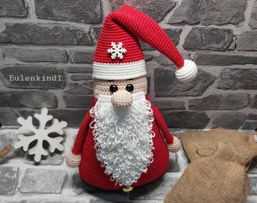Häkelanleitung Weihnachtsmann "Willi"