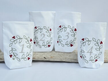 ITH Lichterbeutel Advent 13x18cm - Sticken