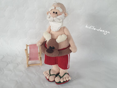 Häkelanleitung Herr Klaus macht Wellness