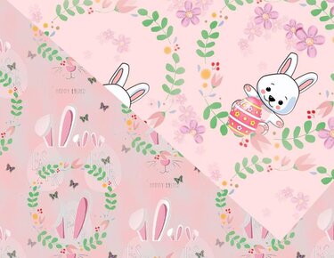 Seamless digital paper Sweet Easter Bunny - Crafts