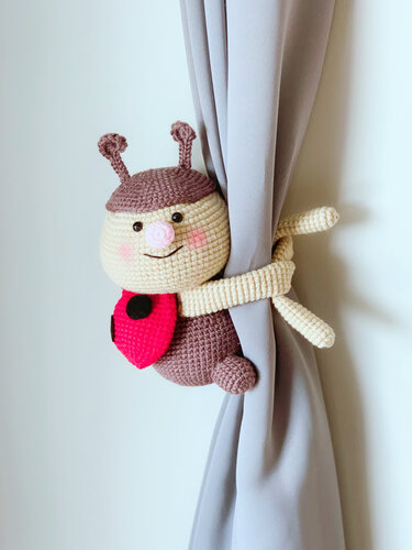 Ladybugs Curtain Tie Back Crochet Pattern