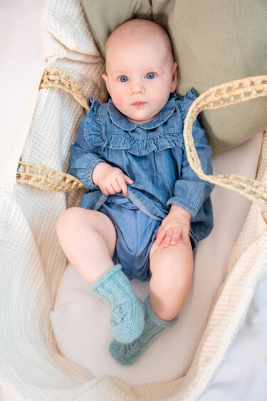 Strickanleitung Babyschuhe Bieni, für Nadelspiel, Anfängerfreundlich - Bild 3